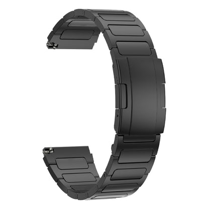 22mm Universal titanium alloy strap with tortoise buckle - Black#serie_3
