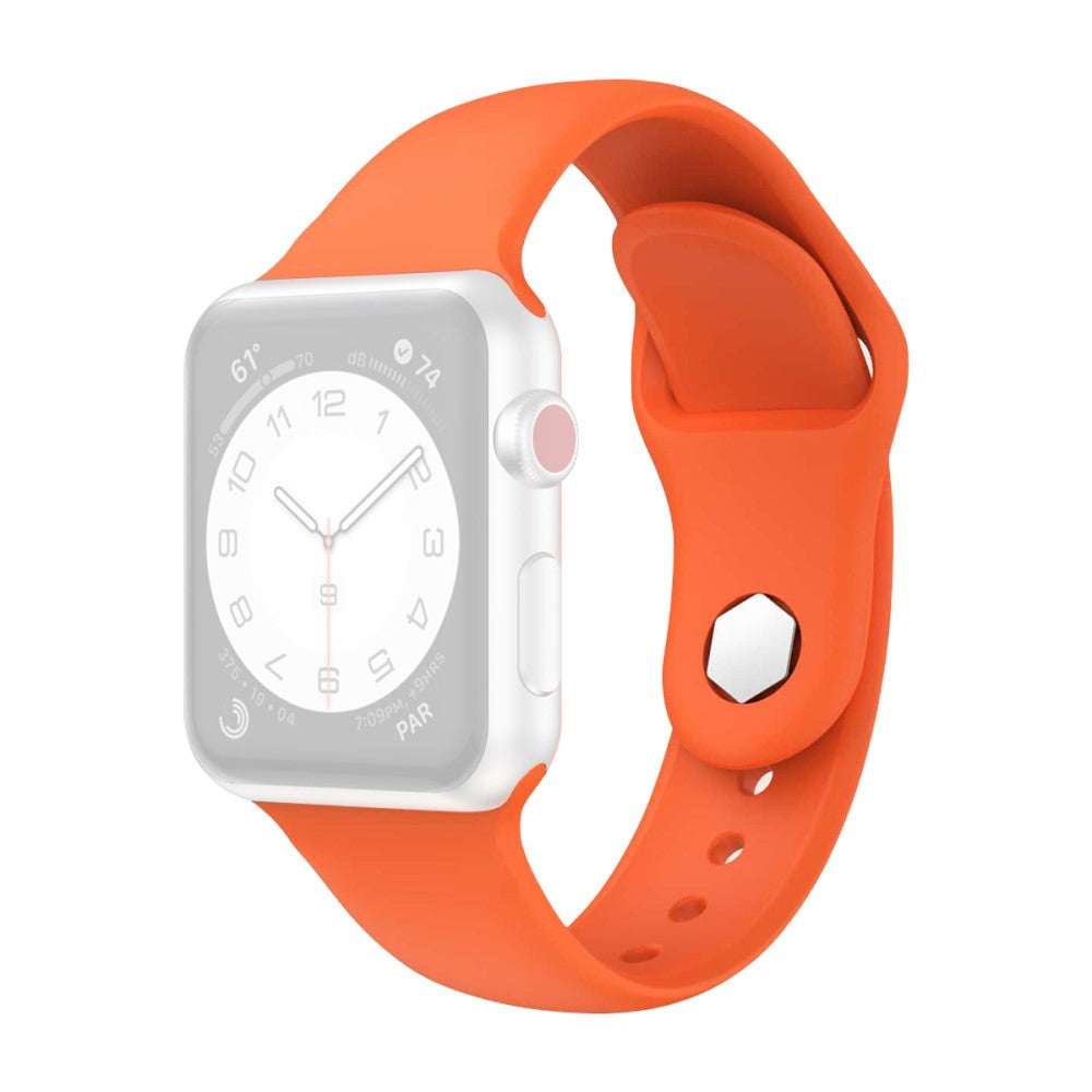 Super Nydelig Silikone Rem passer til Apple Watch Ultra - Orange#serie_2