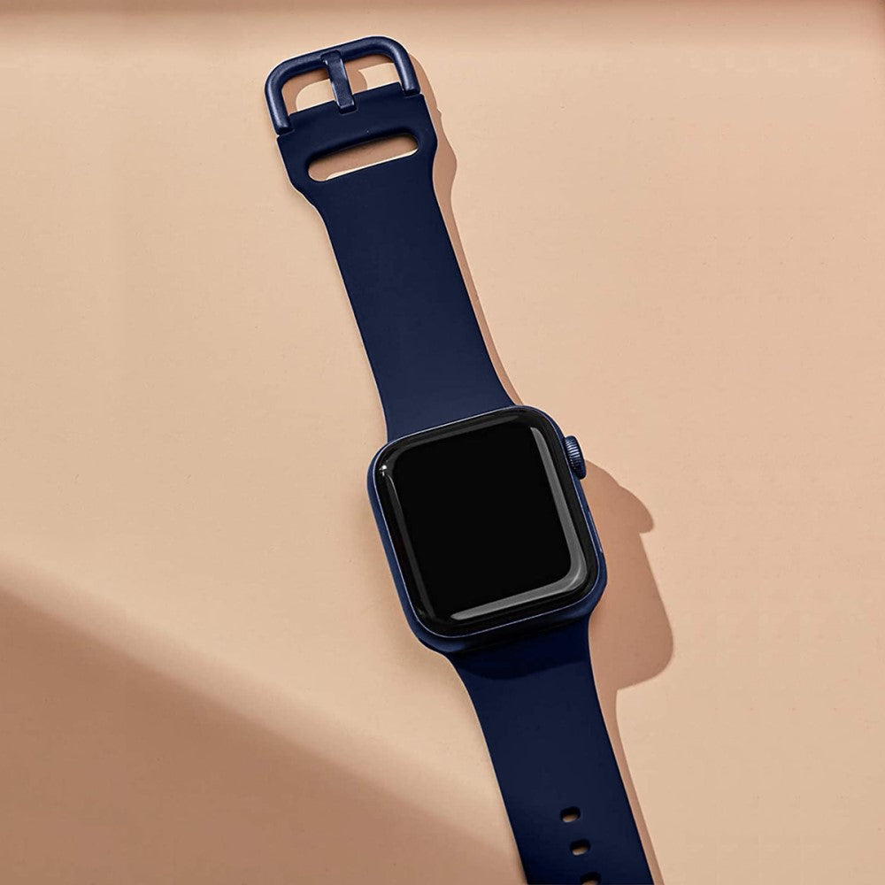 Vildt Rart Silikone Rem passer til Apple Watch Ultra - Blå#serie_10