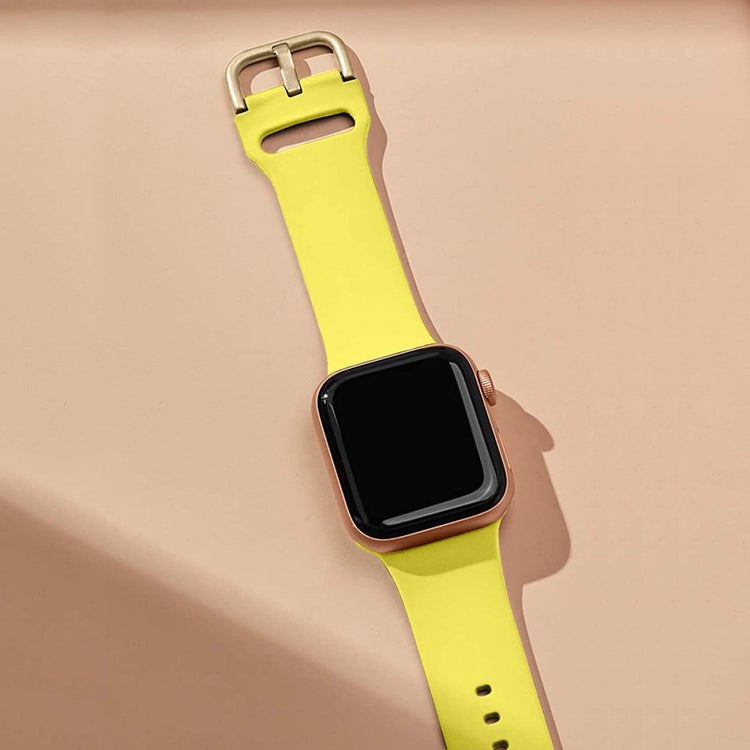 Vildt Rart Silikone Rem passer til Apple Watch Ultra - Gul#serie_4
