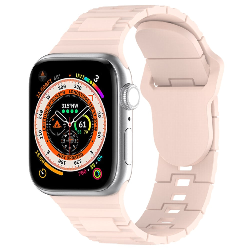 Vildt Sejt Silikone Universal Rem passer til Apple Smartwatch - Pink#serie_3