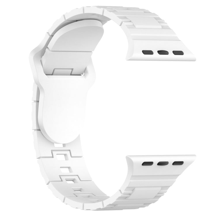 Vildt Sejt Silikone Universal Rem passer til Apple Smartwatch - Hvid#serie_8