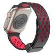 Apple Watch Series 8 (41mm) dual-color silicone strap - Black / Red
