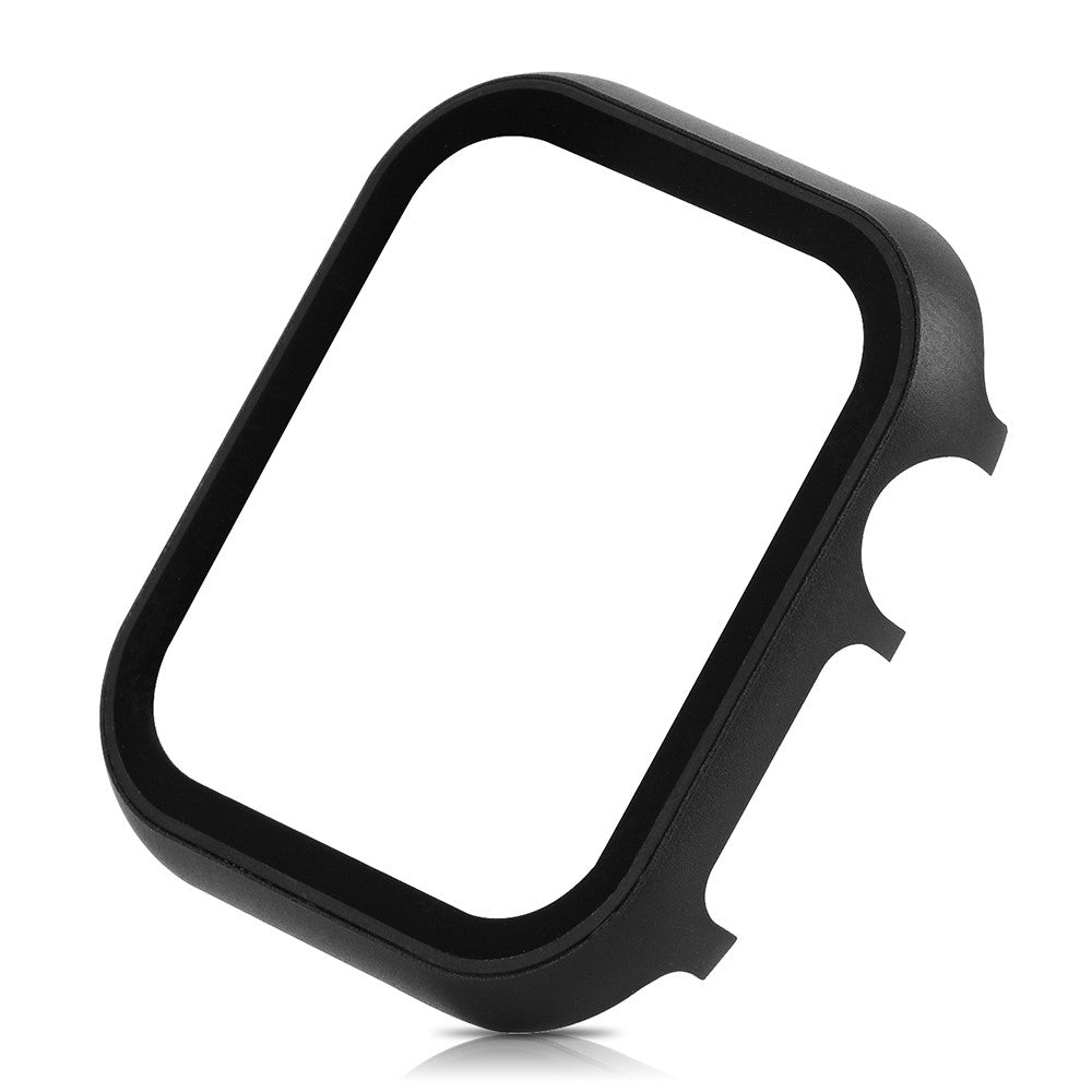 Flot Universal Cover med Skærmbeskytter i Metal og Hærdet Glas passer til Apple Watch Series 8 (45mm) / Apple Watch Series 7 45mm - Sort#serie_1