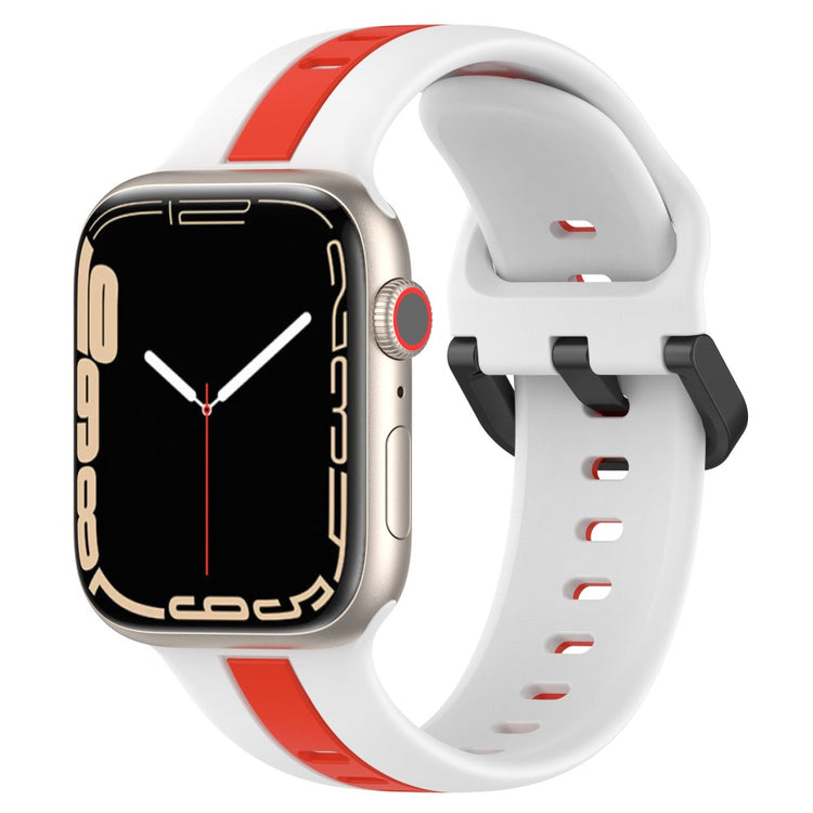 Vildt Elegant Silikone Universal Rem passer til Apple Smartwatch - Hvid#serie_2