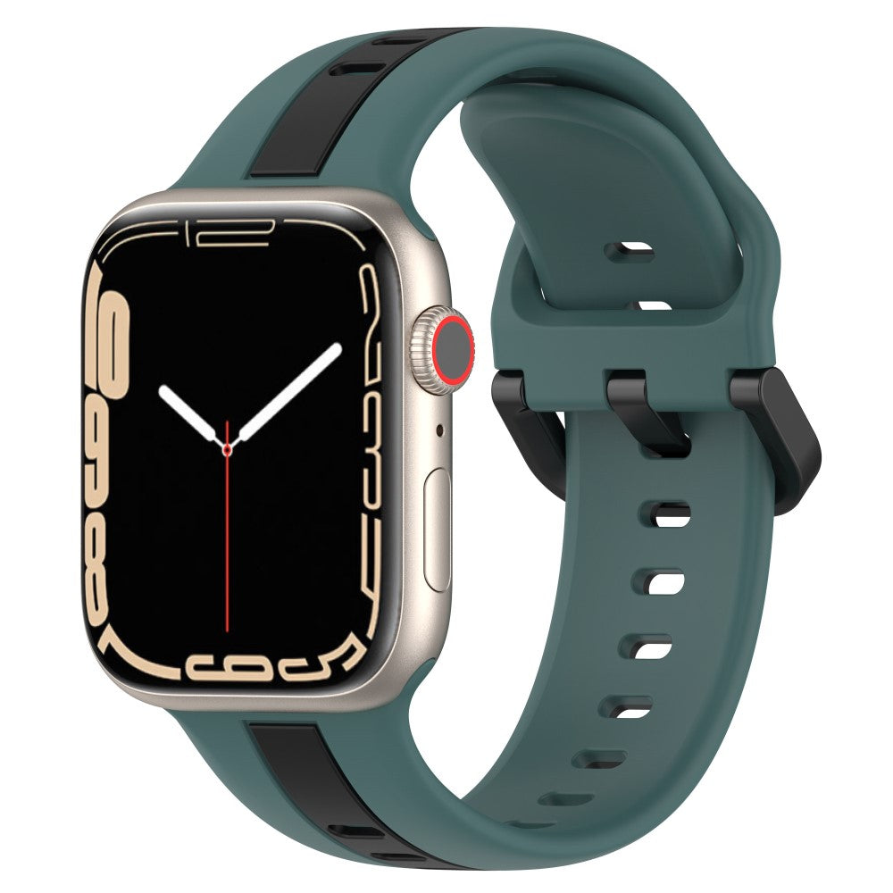 Vildt Elegant Silikone Universal Rem passer til Apple Smartwatch - Grøn#serie_4