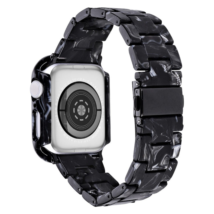 Metal Og Plastik Universal Rem passer til Apple Watch Series 8 (45mm) / Apple Watch Series 7 45mm - Sort#serie_6