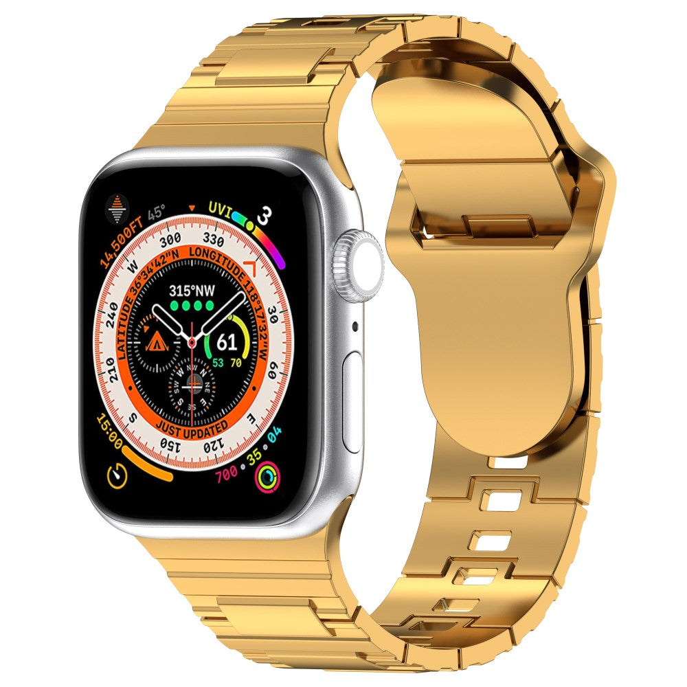 Mega Fantastisk Silikone Universal Rem passer til Apple Smartwatch - Guld#serie_4