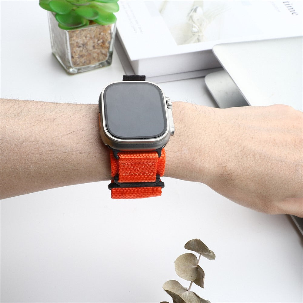 Super Fed Nylon Universal Rem passer til Apple Smartwatch - Orange#serie_2