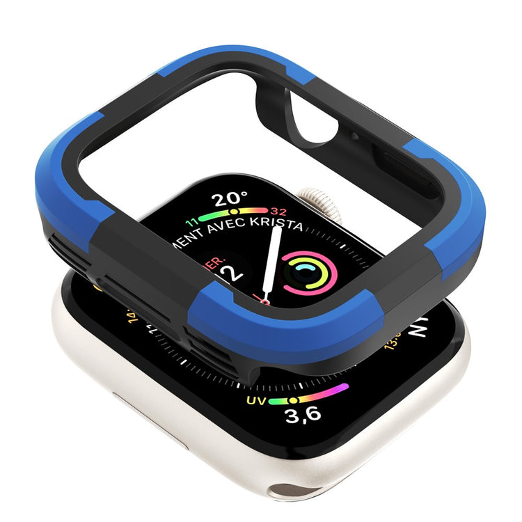 Beskyttende Silikone Universal Bumper passer til Apple Smartwatch - Blå#serie_4