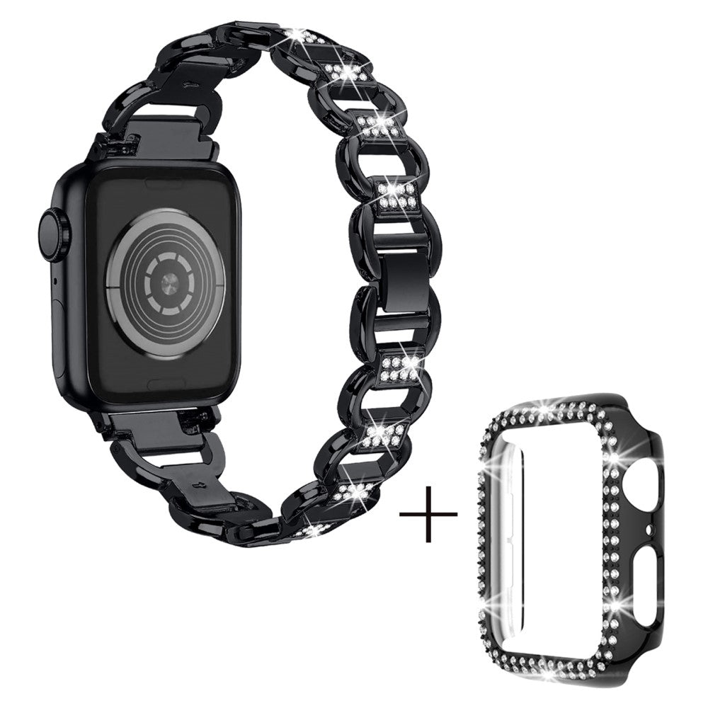 Metal Cover passer til Apple Smartwatch - Sort#serie_2