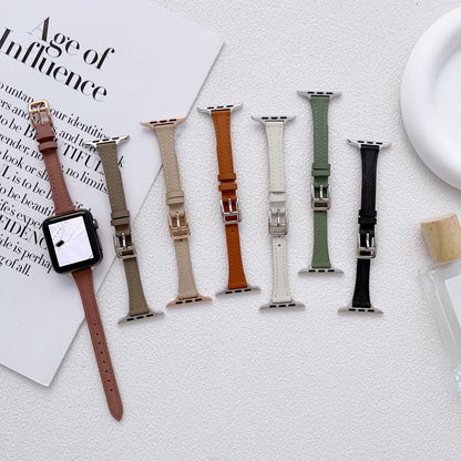 Apple Watch Series 9 45mm / Ultra 2 Genuine leather strap - Apricot#serie_6