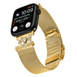 Apple Watch Series 9 45mm / Ultra 2 rhinestone milanese stainless steel strap