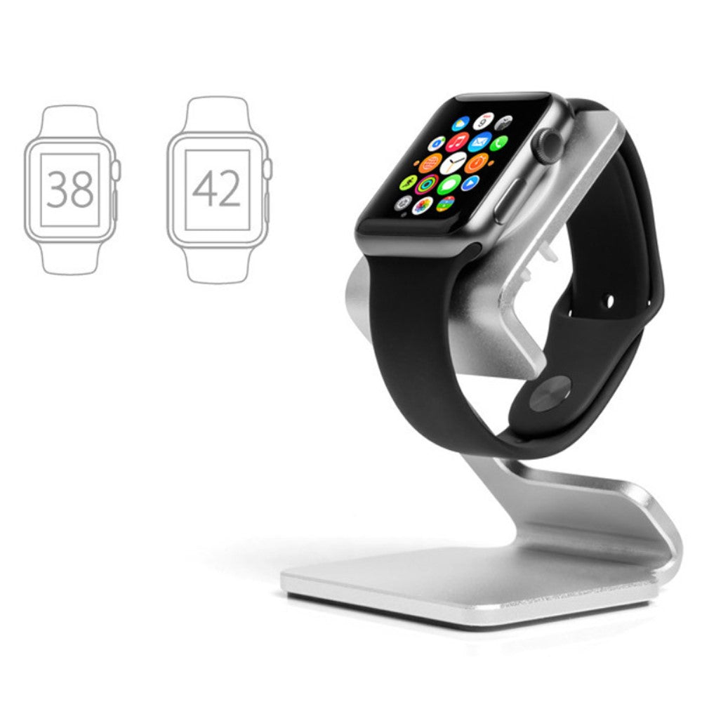 Apple Watch Series 1-3 42mm / Apple Watch Series 1-3 38mm Metal Holder - Sølv#serie_069