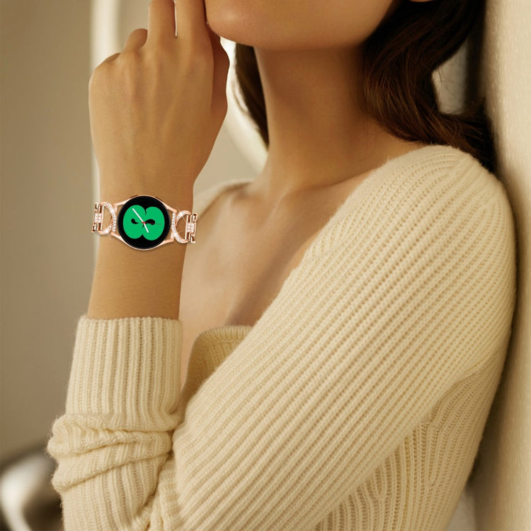 Helt Vildt Holdbart Metal Universal Rem passer til Samsung Smartwatch - Pink#serie_2