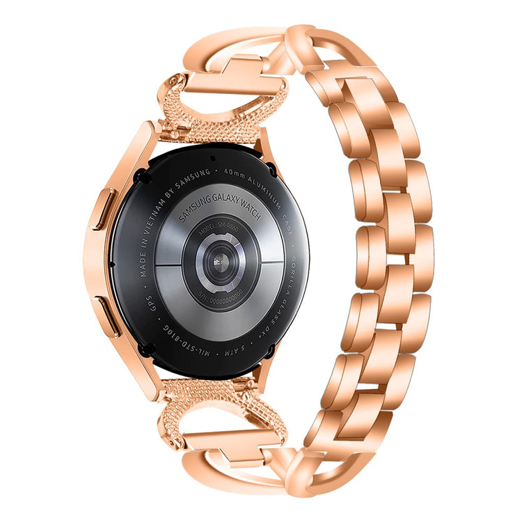 Helt Vildt Holdbart Metal Universal Rem passer til Samsung Smartwatch - Pink#serie_2