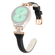 Samsung Galaxy Watch 6 / 5 / 4 Genuine Cowhide leather strap with rose gold buckle