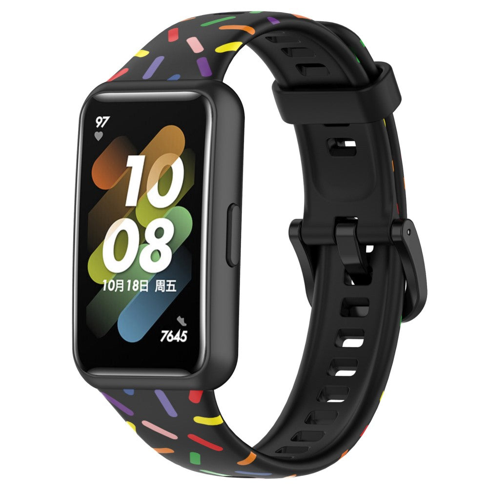 Komfortabel Rem passer til Xiaomi Mi Band 7 - Sort#serie_1