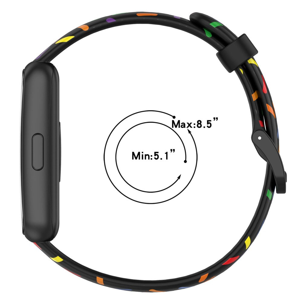 Komfortabel Rem passer til Xiaomi Mi Band 7 - Rød#serie_3