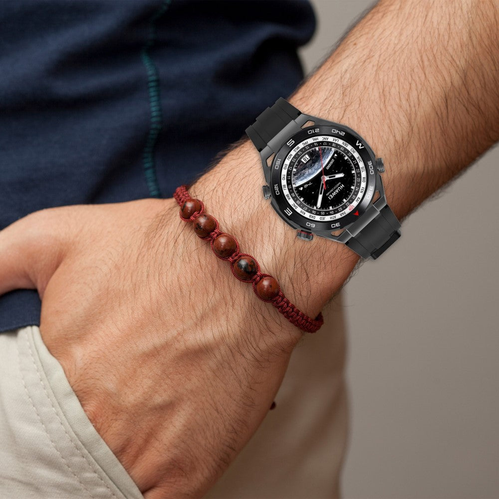 Meget Nydelig Silikone Universal Rem passer til Smartwatch - Rød#serie_2