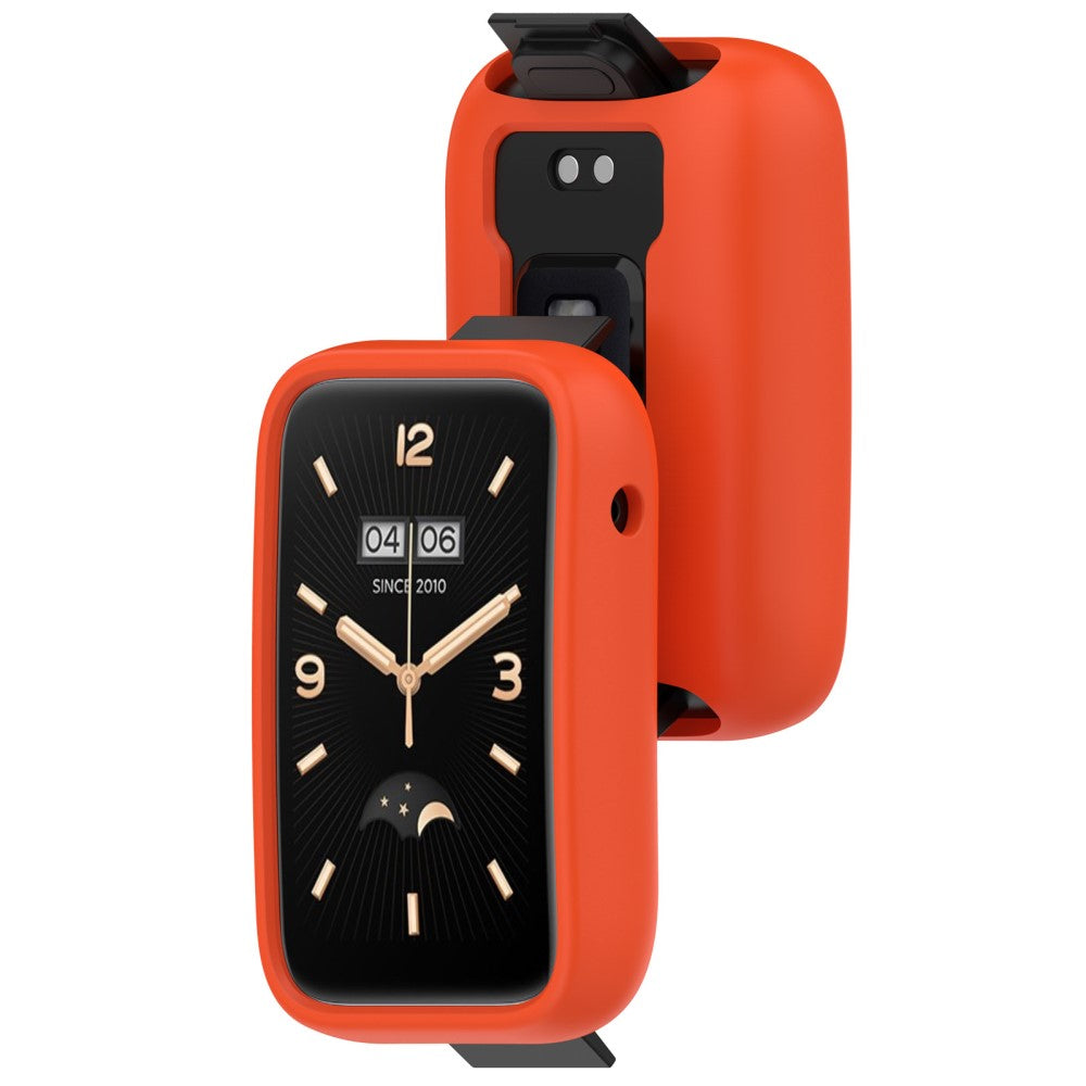 Fed Silikone Cover passer til Xiaomi Mi Band 7 Pro - Orange#serie_4