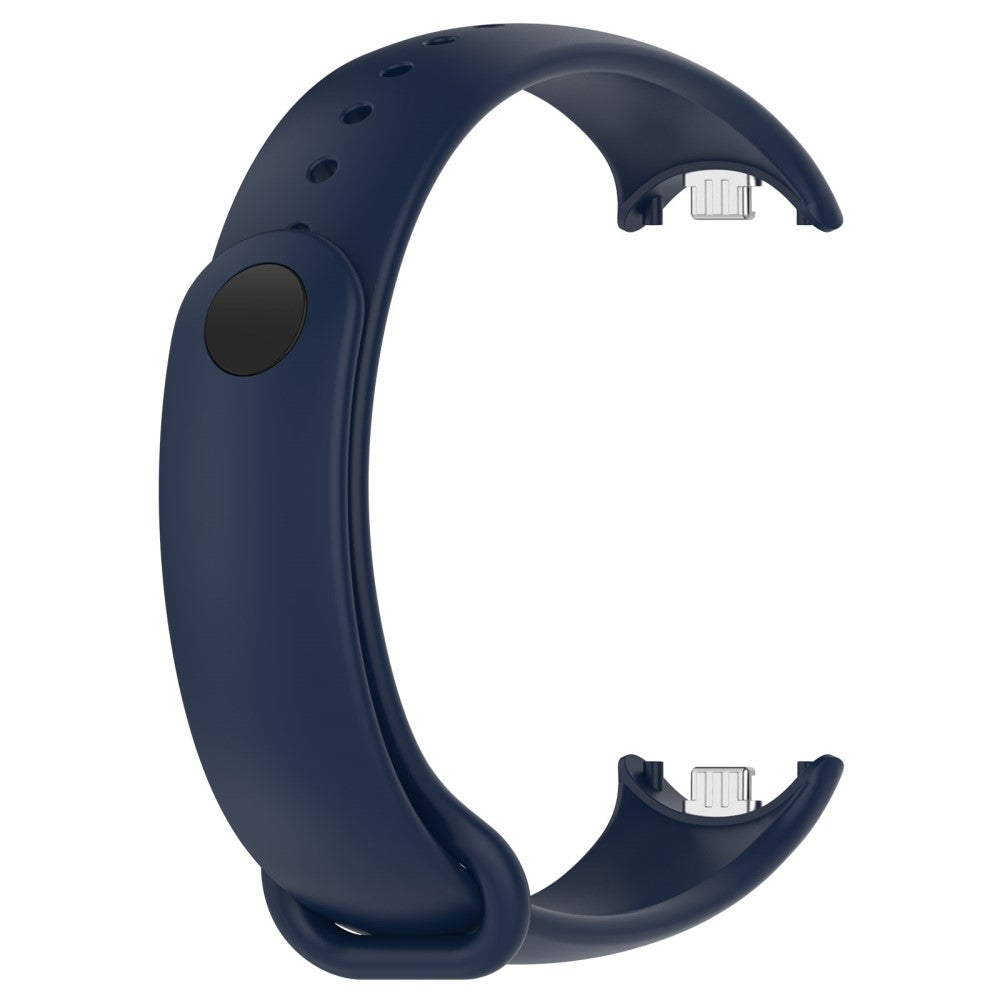 Vildt Flot Silikone Rem passer til Xiaomi Smart Band 8 - Blå#serie_2