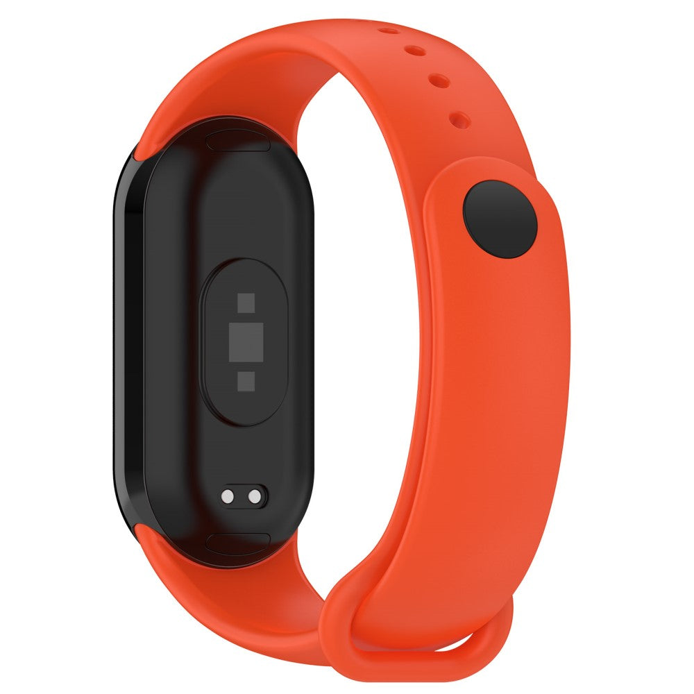 Vildt Flot Silikone Rem passer til Xiaomi Smart Band 8 - Orange#serie_8