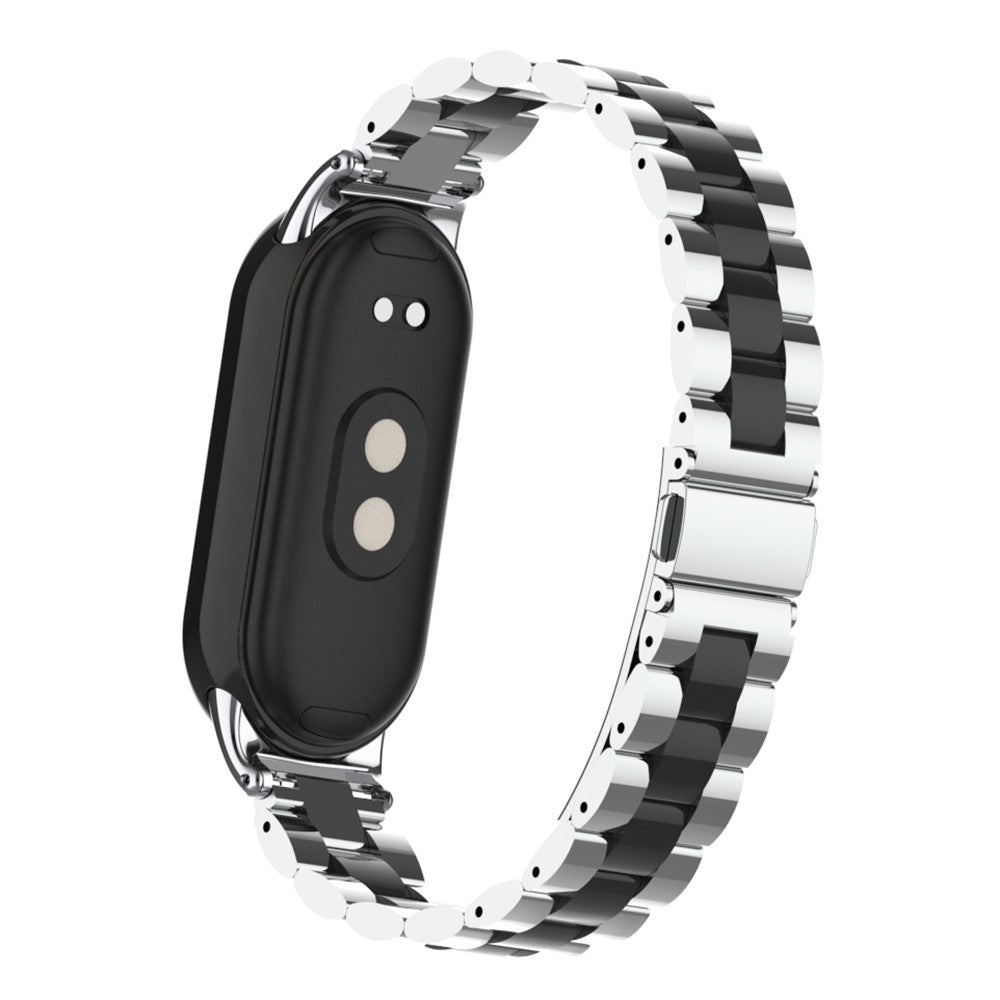 Rigtigt Sejt Metal Rem passer til Xiaomi Smart Band 8 - Sølv#serie_6