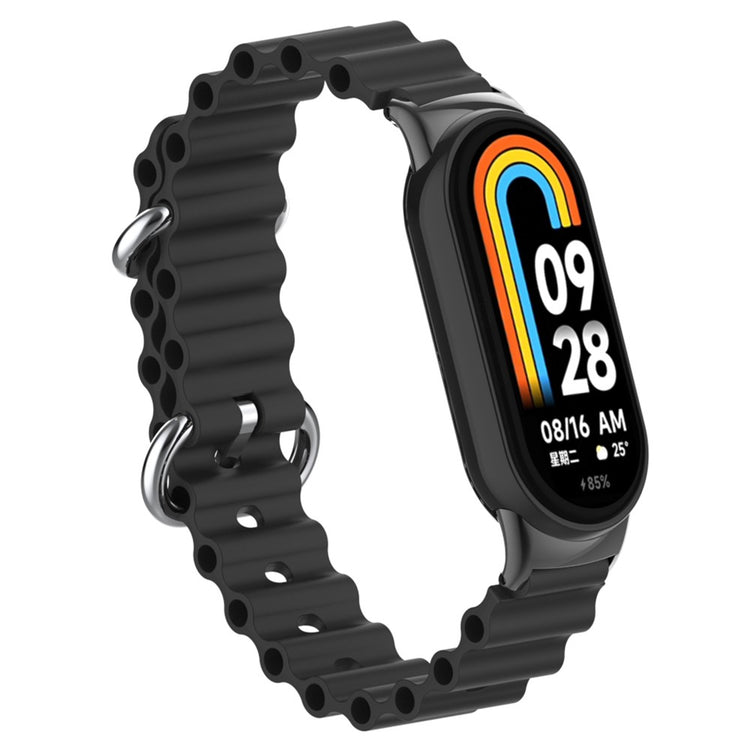 Flot Silikone Cover passer til Xiaomi Smart Band 8 - Sort#serie_13