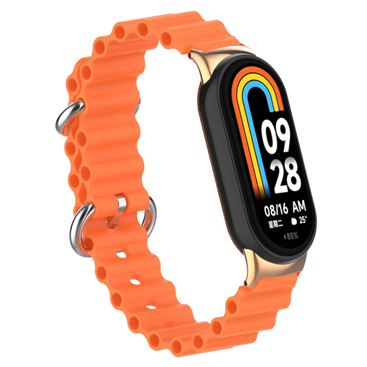 Flot Silikone Cover passer til Xiaomi Smart Band 8 - Orange#serie_14