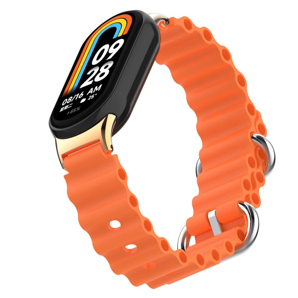 Flot Silikone Cover passer til Xiaomi Smart Band 8 - Orange#serie_14