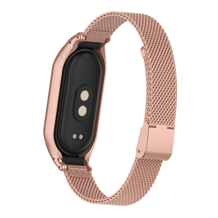 Godt Metal Cover passer til Xiaomi Smart Band 8 - Pink#serie_6