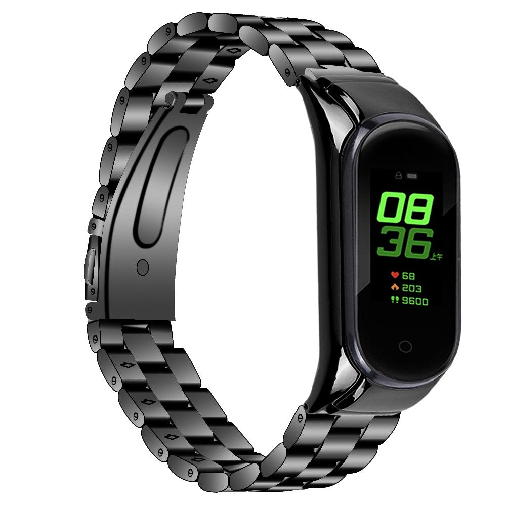 Rigtigt Kønt Metal Rem passer til Xiaomi Smart Band 8 - Sort#serie_2