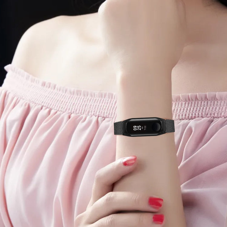 Helt Vildt Flot Metal Rem passer til Xiaomi Smart Band 8 - Sort#serie_1