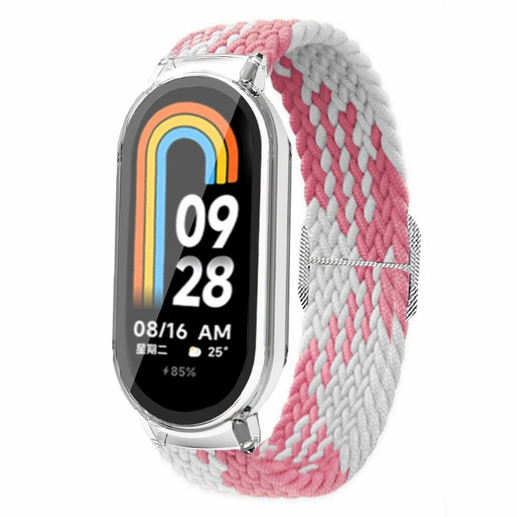 Rigtigt Skøn Nylon Rem passer til Xiaomi Smart Band 8 - Pink#serie_4