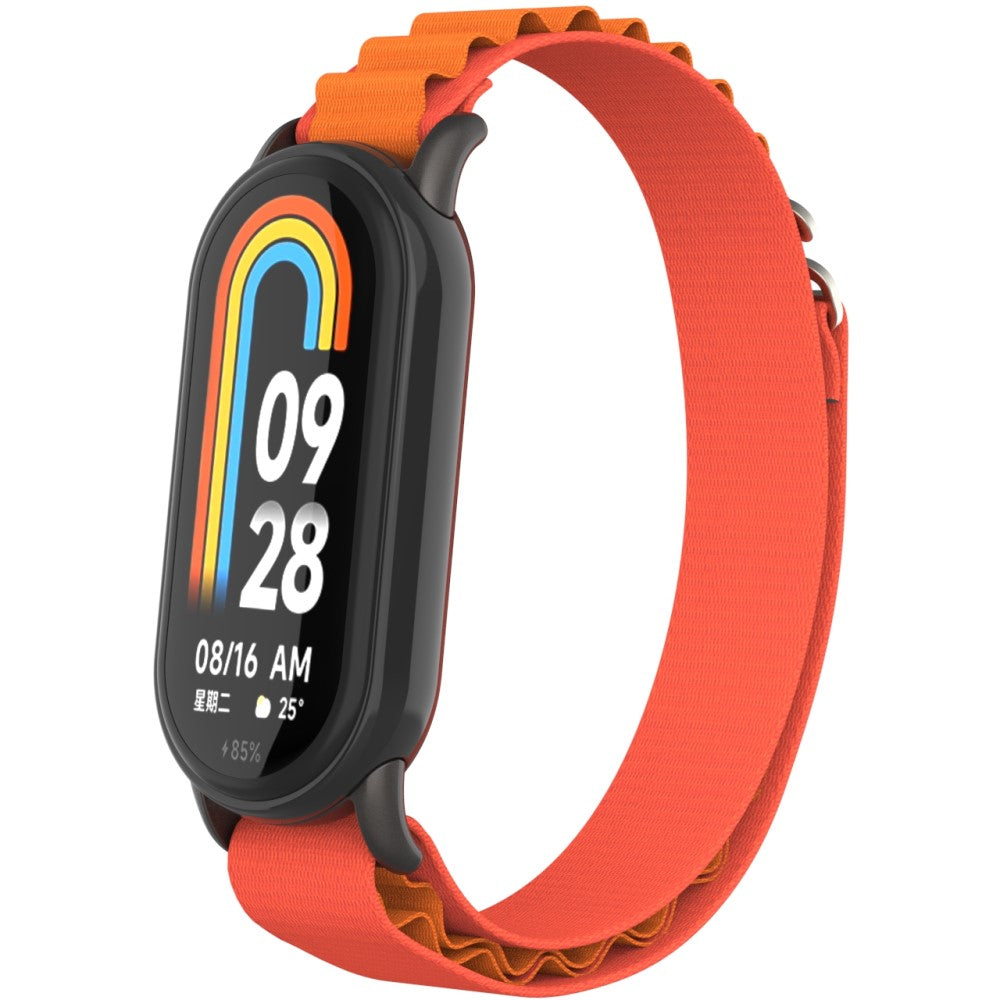 Komfortabel Nylon Rem passer til Xiaomi Smart Band 8 - Orange#serie_2