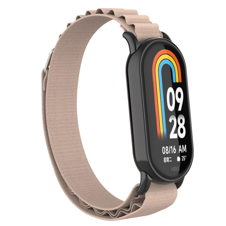 Komfortabel Nylon Rem passer til Xiaomi Smart Band 8 - Pink#serie_5