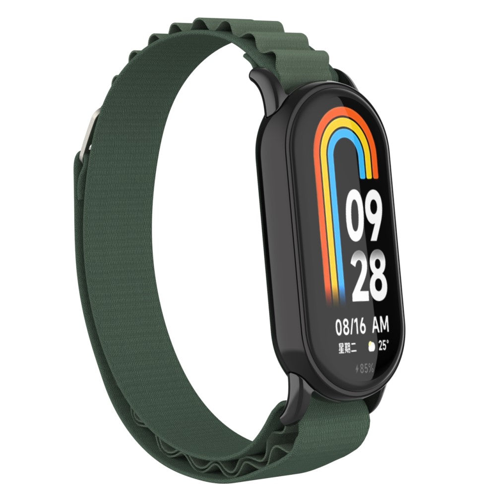 Komfortabel Nylon Rem passer til Xiaomi Smart Band 8 - Grøn#serie_6