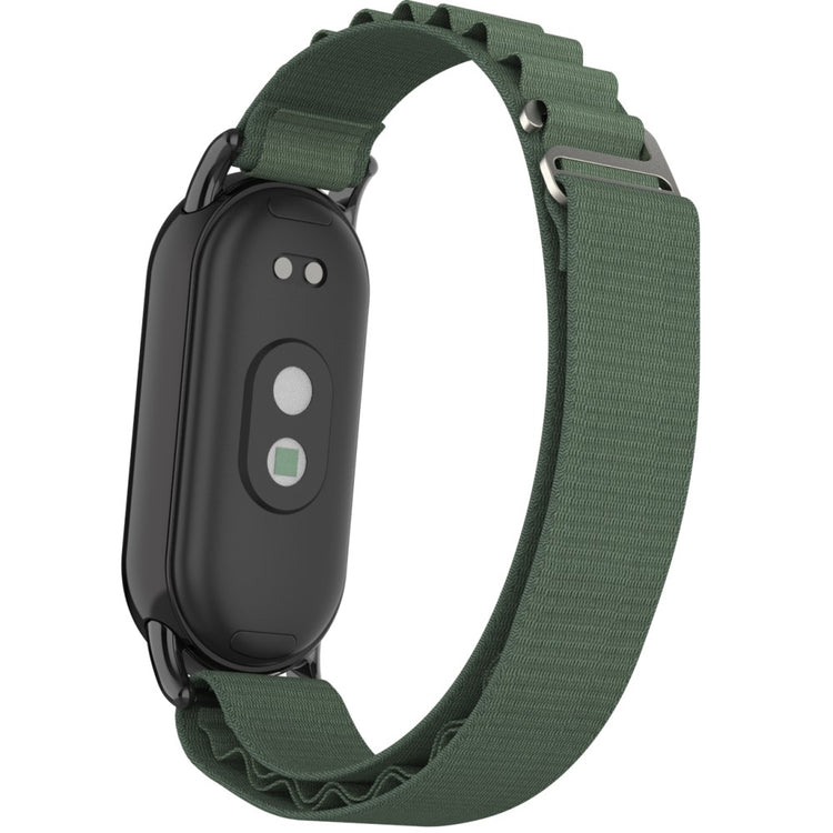 Komfortabel Nylon Rem passer til Xiaomi Smart Band 8 - Grøn#serie_6