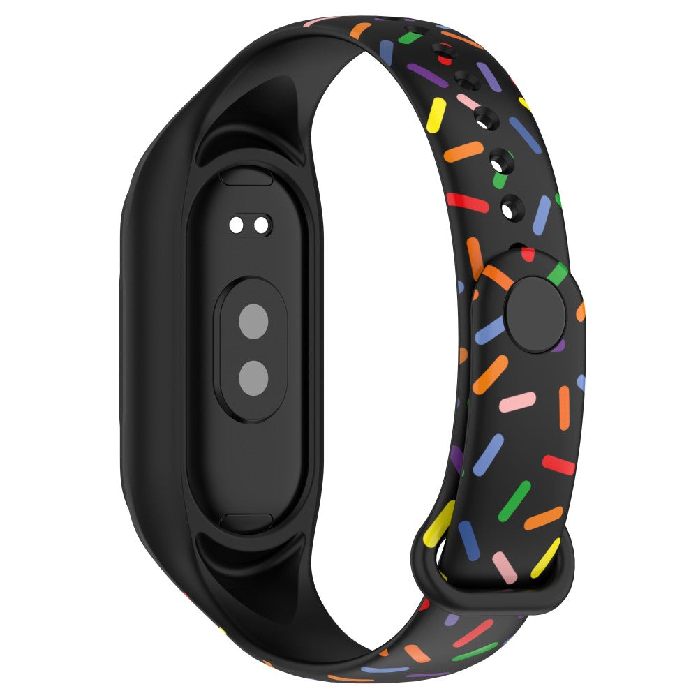 Rigtigt Godt Silikone Rem passer til Huawei Band 8 - Sort#serie_1