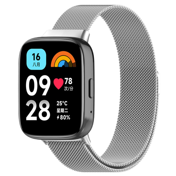 Silikone Universal Rem passer til Xiaomi Redmi Watch 3 Active / Xiaomi Mi Watch Lite 3 - Sølv#serie_2