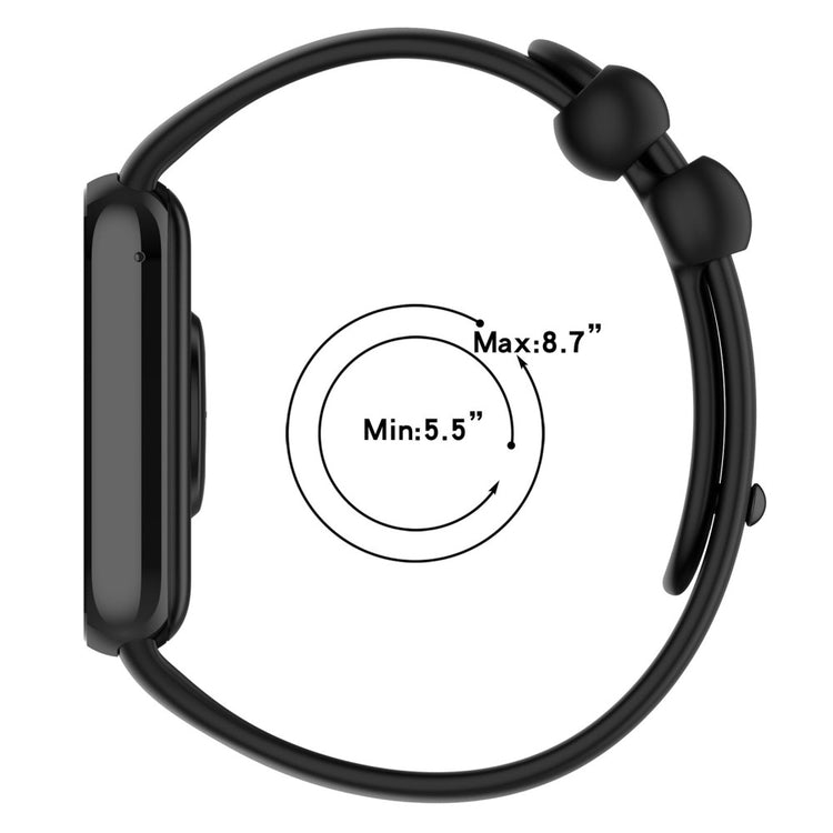 Vildt Hårdfør Silikone Rem passer til Xiaomi Smart Band 8 Pro - Hvid#serie_10