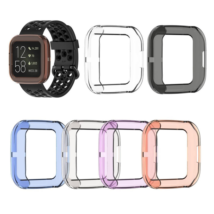 Super Godt Fitbit Versa 2 Silikone Cover - Sort#serie_2