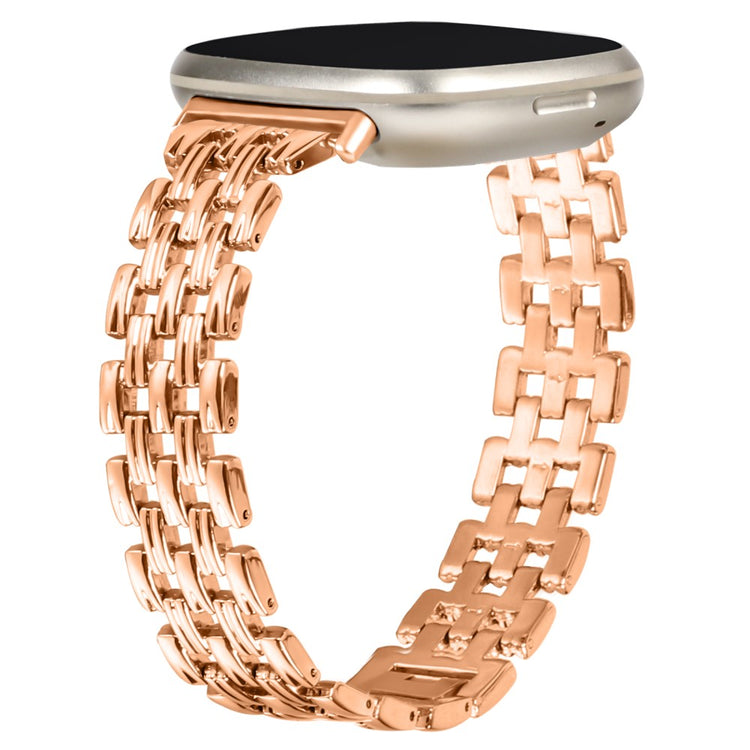 Udsøgt Metal Universal Rem passer til Fitbit Sense 2 / Fitbit Versa 4 - Guld#serie_3