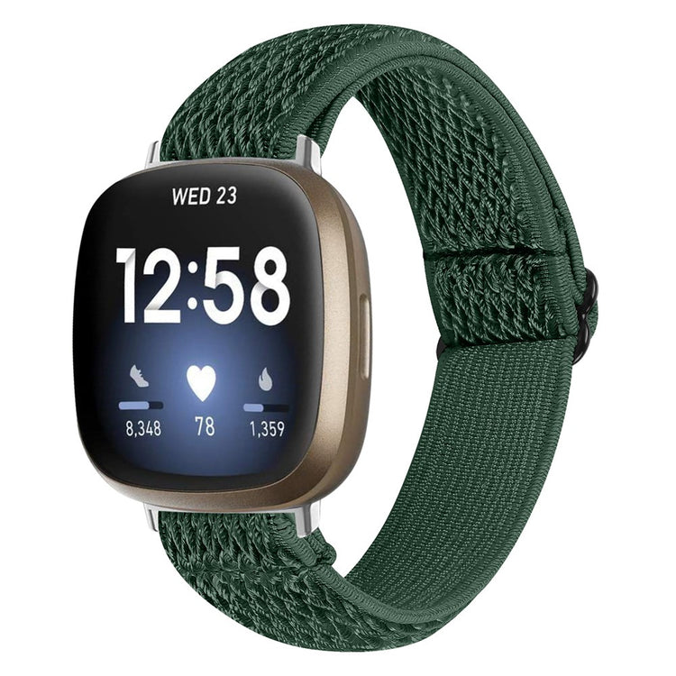 Smuk Nylon Universal Rem passer til Fitbit Sense 2 / Fitbit Versa 4 - Grøn#serie_6