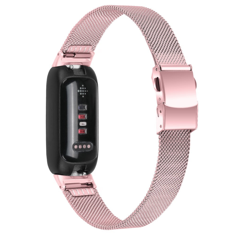 Mega Fantastisk Metal Rem passer til Fitbit Inspire 3 - Pink#serie_2