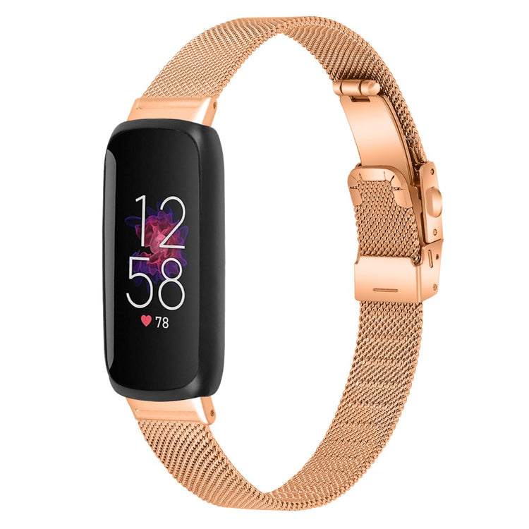 Mega Fantastisk Metal Rem passer til Fitbit Inspire 3 - Pink#serie_3