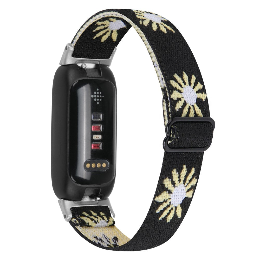 Skøn Nylon Rem passer til Fitbit Inspire 3 - Sort#serie_11