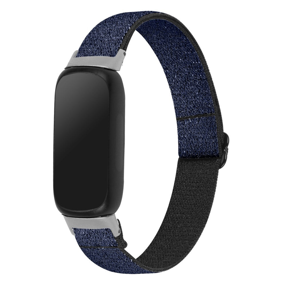 Cool Metal Og Nylon Rem passer til Fitbit Inspire 3 - Blå#serie_11