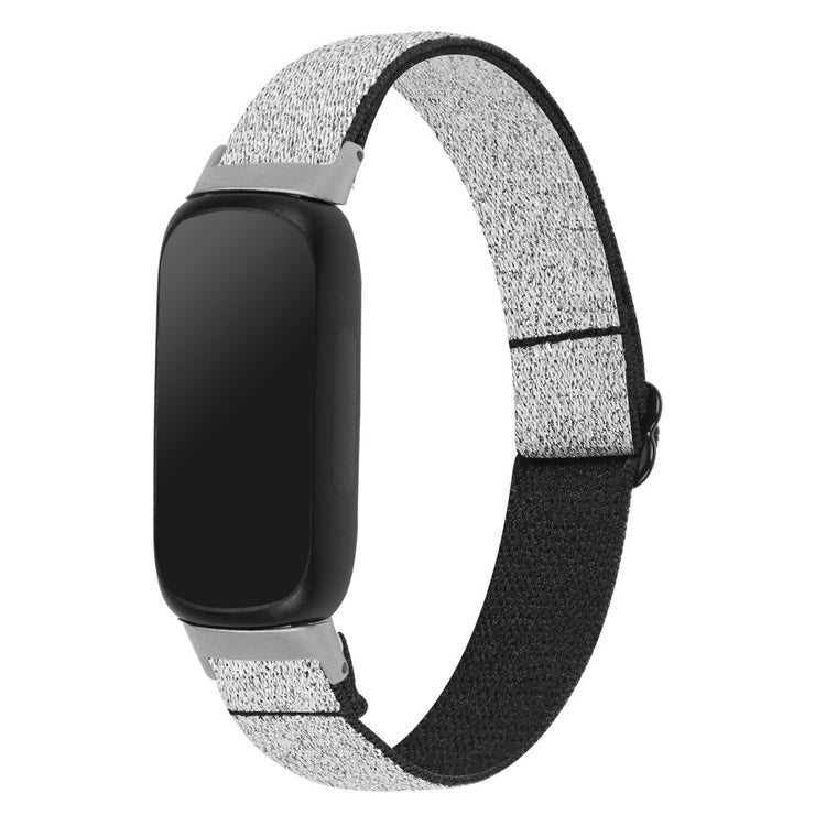 Cool Metal Og Nylon Rem passer til Fitbit Inspire 3 - Sølv#serie_12